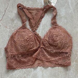 Aerie Lace Bralette in Dusty Rose